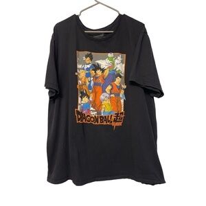Men's Dragon Ballz Super Group Art Graphic Picture Black Shirt Size 3XL GUC 6406